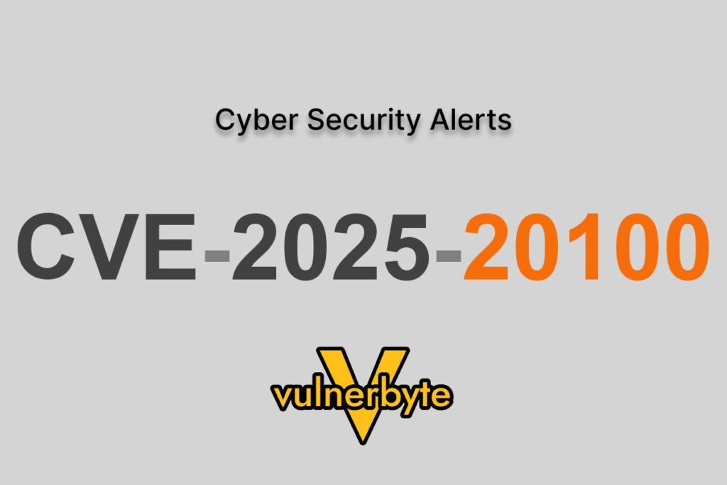 هشدار سایبری CVE-2025-20100