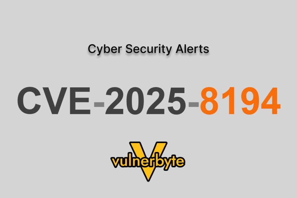 هشدار سایبری CVE-2025-8194