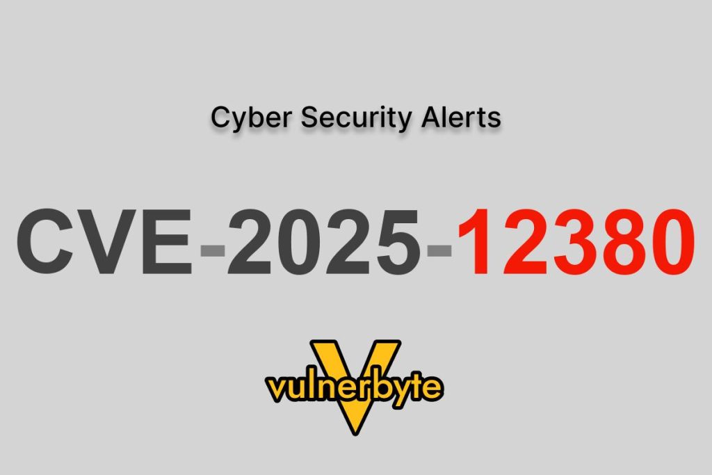 هشدار سایبری CVE-2025-12380