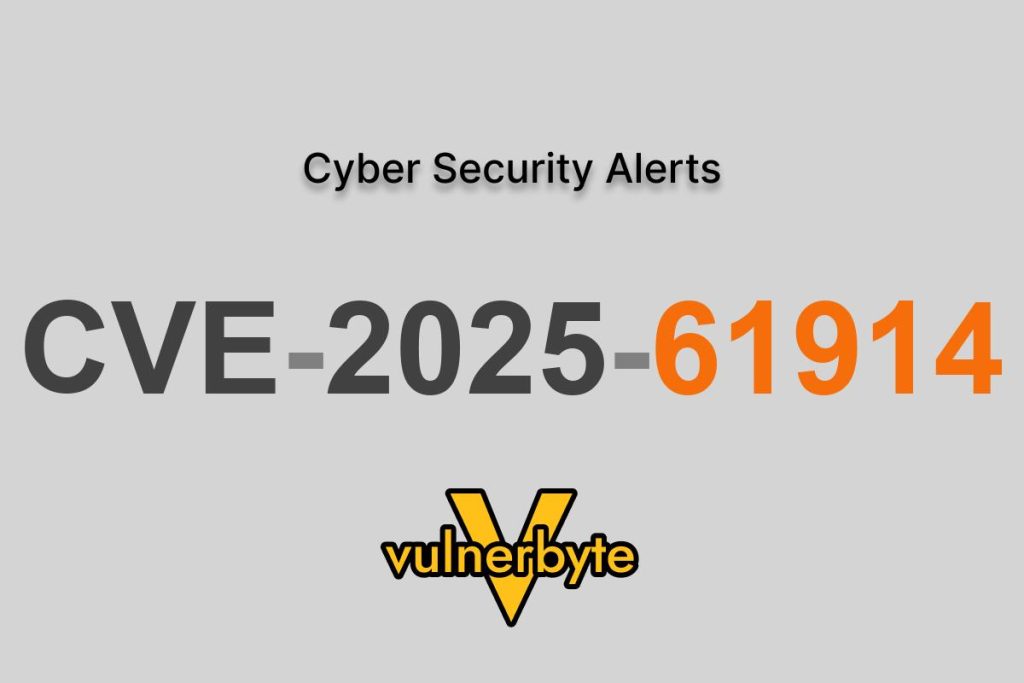 هشدار سایبری CVE-2025-61914