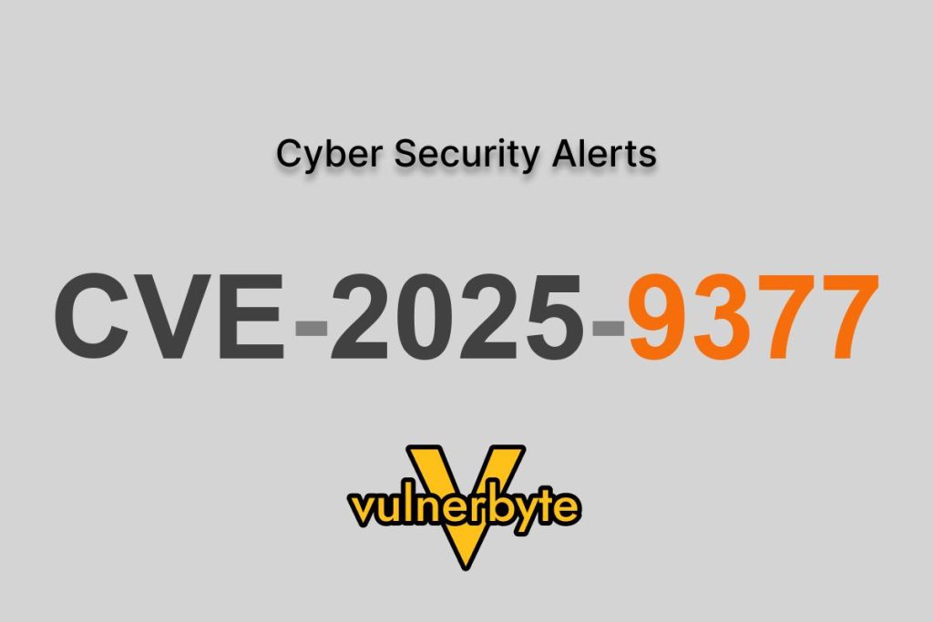 هشدار سایبری CVE-2025-9377