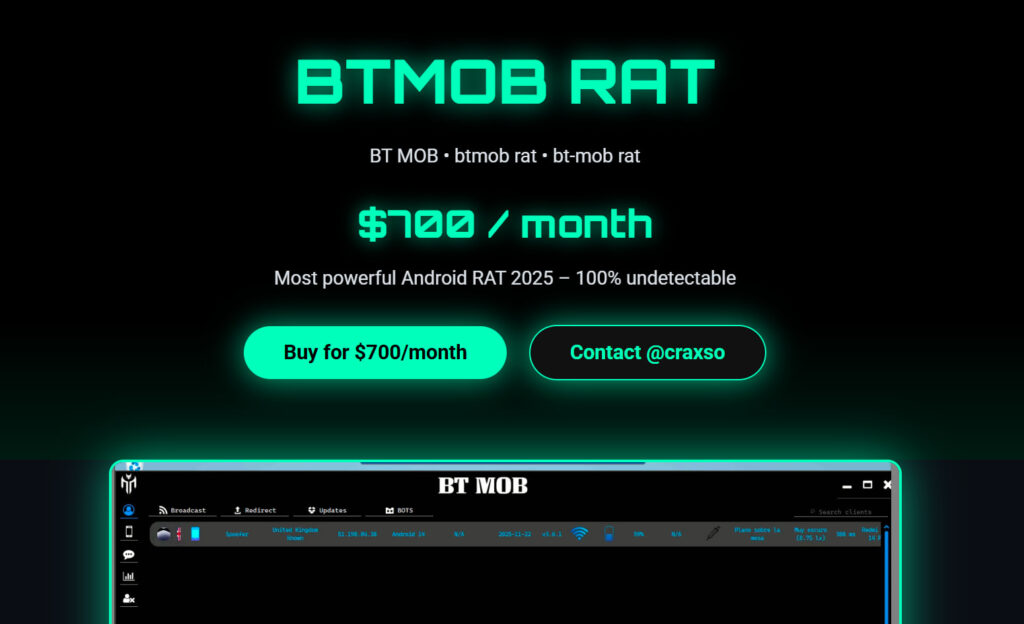 بدافزار اندرویدی BTMOB
